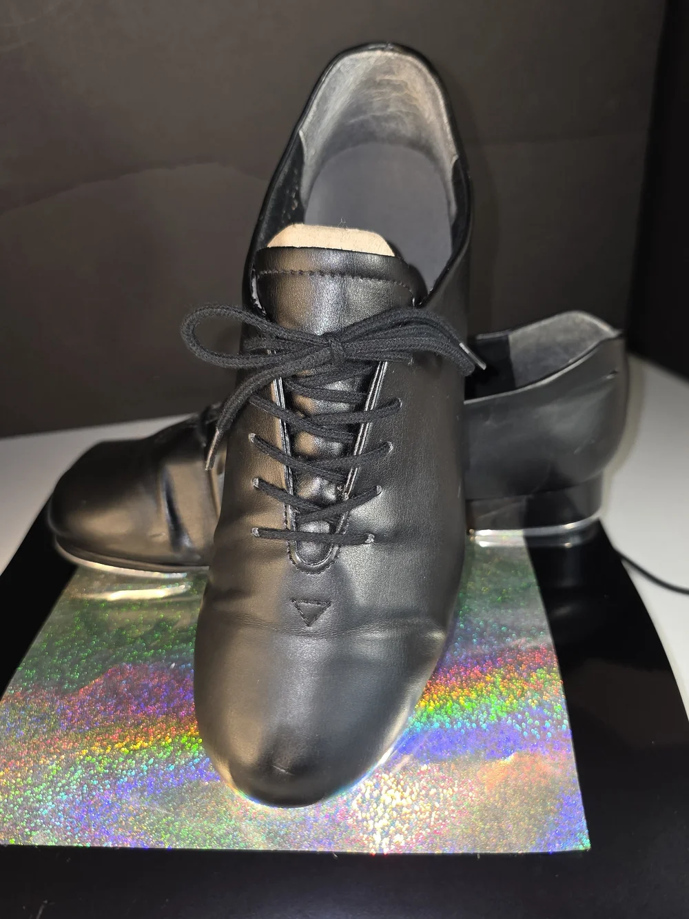 Capezio Black Downtown Tap Shoe 9.5?** Womens/ Mens 8.5 ?**Jazz Dance Teletap